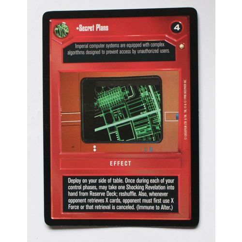 Star Wars CCG: Special Edition Limited # Secret Plans (A) 1998 dark decipher
