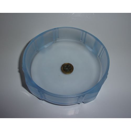 Art Deco Bernsdorf Blue Frosted Glass Bon-Bon Bowl. Rare.