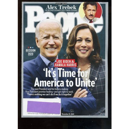 JOE BIDEN & KAMALA HARRIS People magazine 2020 "It's Time for America to Unite"!