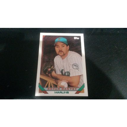 1993 Topps Card # 439 Bryan Harvey Mint (9) Florida Marlins