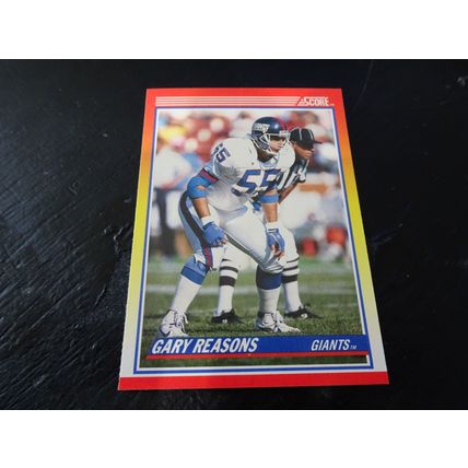 1990 Score Football Card # 236 Gary Reasons Excellent-Mint (6) New York Giants