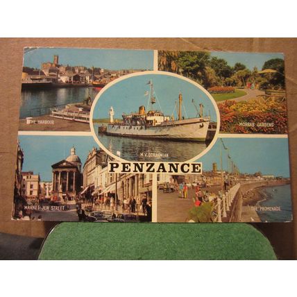 multiview, PENZANCE, CORNWALL used postcard by J. Salmon 1972 pm =