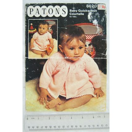 1972 Patons 8020 darling duet, 18-19 inch, quickerknit
