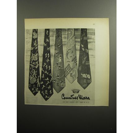 1951 Countess Mara Ties Advertisement