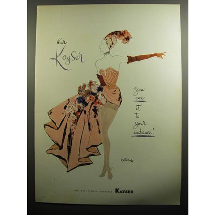 1951 Kayser Stockings Ad