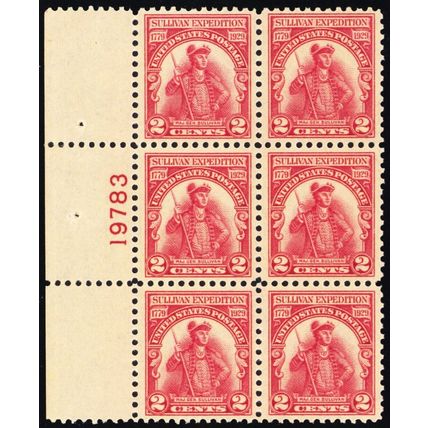 657, Mint NH 2¢ VF Plate Block of Six * Stuart Katz