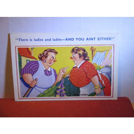 SAUCY SEASIDE POSTCARD used no 7285 artist Bob Wilkin #