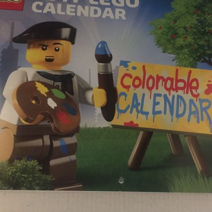 New 2017 Lego Colorable Calendar