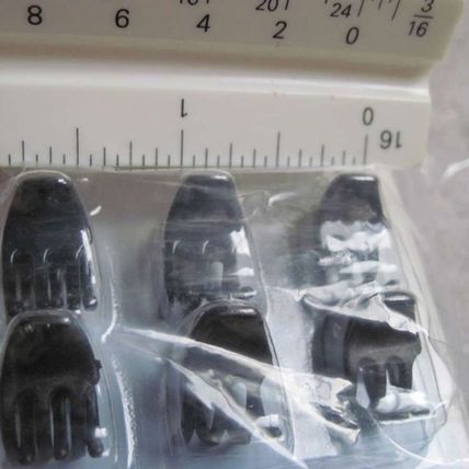 18 Scunci Effortless Beauty Thick Hair Micro Mini Plastic Claw Jaw Black Clear