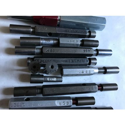 LOT THE PIPE MACHINERY GO NO GO PLUG GAGE .458,.460,.456,.464,.468,.448,.468,SA