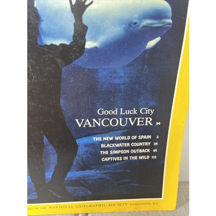 National Geographic Magazine April 1992 Vancouver - Vintage Collectable y