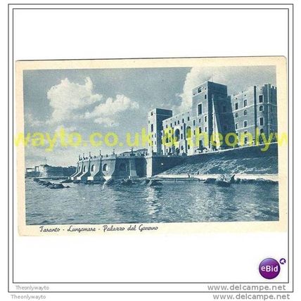 LUNGOMARE - PALAZZO DEL GOVERNO, TARANTO, ITALY, Postcard