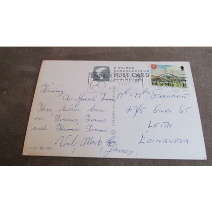 1979 fr J Salmon Postcard - Laxey Wheel - Isle of Man