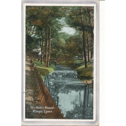 PC23442 The Walks Rivulet. Kings Lynn. Valentine. 1914