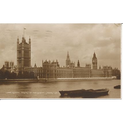 PC23245 London. Houses of Parliament. Judges Ltd. No L440. 1929