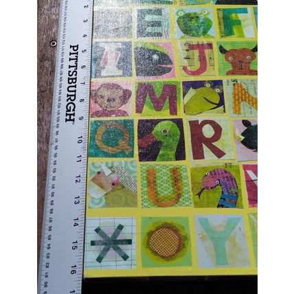 Oopsy Daisy Animals Alphabet Nursery Chart For Kids Wall Art Room Decoration