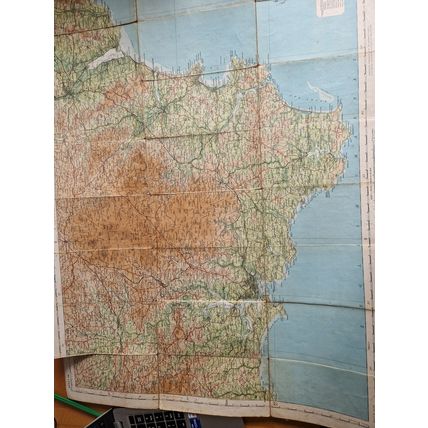 Vintage 1930'S Bartholomew's Map of Dartmoor