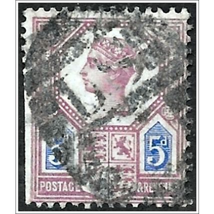 1887-1892 Queen Victoria Jubilee - 5d violet/blue (as picture) C2-1