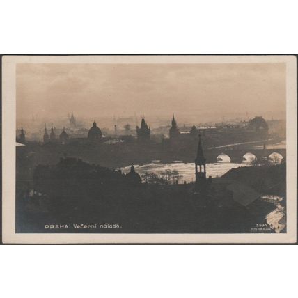 Večerní Nálada, Praha, c.1920s - Foto-Fon Foto Pohlednice