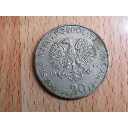 Poland 1976 20 Zlotych Coin