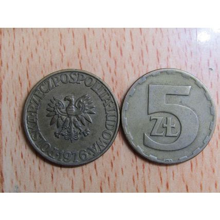 Poland 1976 5 Zlotych Coin