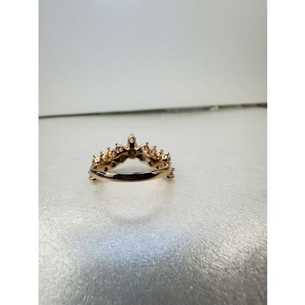 Ring Bomb Party Sz6 RBP Cluster Rainbow Gems Yellow Gold P Band Costume Jewelry