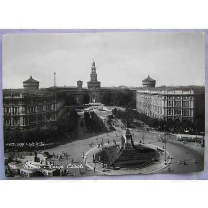 1960 postcard Milan Largo Cairoli