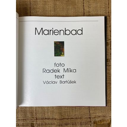 Marianske Lazne Photograph Book Hardcover