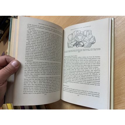 RARE* 1961 "MOTORCYLE ENGINEERING" 1ST ED P E IRVING ILLUSTRATED HB BOOK (P4)