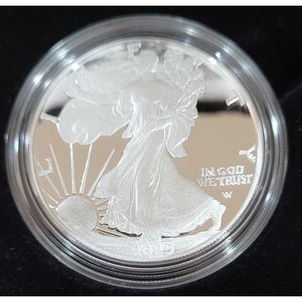 1oz Silver 2025-W Proof $1 American Silver Eagle Box With COA