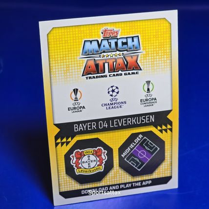 Topps Match Attax 2022/23 Kerem Demirbay Crystal Blue Parallel Card #231