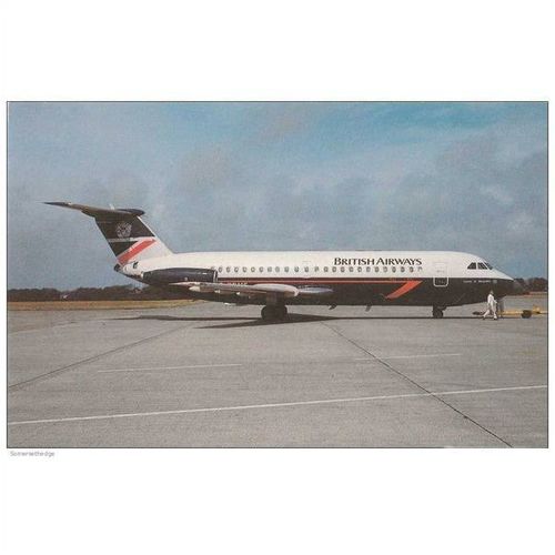 British Airways BAE 111 401AK Aircraft Postcard (A10774)