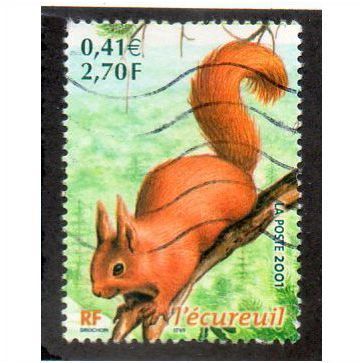 FRA 2001 2,70F 'ANIMALS' FINE USED (EBID20-262)