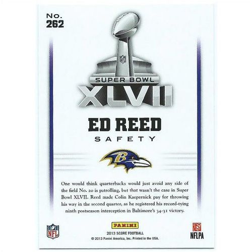 2013 Score - #262 - Ed Reed Road to the Super Bowl