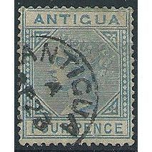 Antigua 1882 SG23 4d Blue Crown CA Fine Used . ..