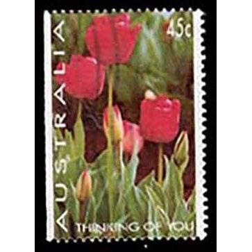 Australia 1994 Flowers 45c Used Booklet Stamp.. Tulips