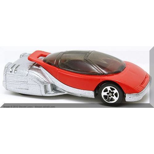 Hot Wheels - ALIEN: Collector #62 (1995) *Silver & Red Edition / 5 Spoke*