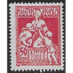 50 b. red Social Assistance Stamp: 'Charity,' comb perf. 13½:13¾