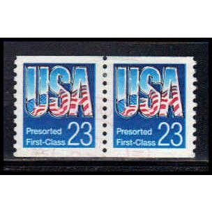 Used 2606 23c USA Very Fine Pair PA1463