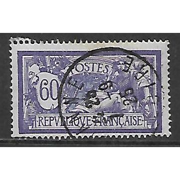 FRANCE 1920 60c VIOLET & BLUE OLIVER MERSON SG 384 FINE USED