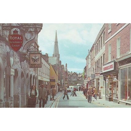 Rumbelows Hi Fi Wireless Radio Shop Dorchester Dorset 1970s Postcard