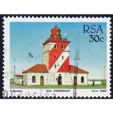 South Africa, 1988 30c Lighthouse, SG 650 (Scott #715), used