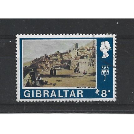 Gibraltar.SG273 8p Moorish Mosque and Castle.Fine Used.Nov23