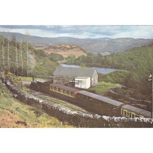 Colour Postcard - Blanche Steam Locomotive at Tan-y-Bwlch Festiniog Railway