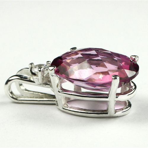 Pure Pink Topaz, 925 Sterling Silver Pendant, SP085