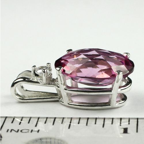 Pure Pink Topaz, 925 Sterling Silver Pendant, SP085