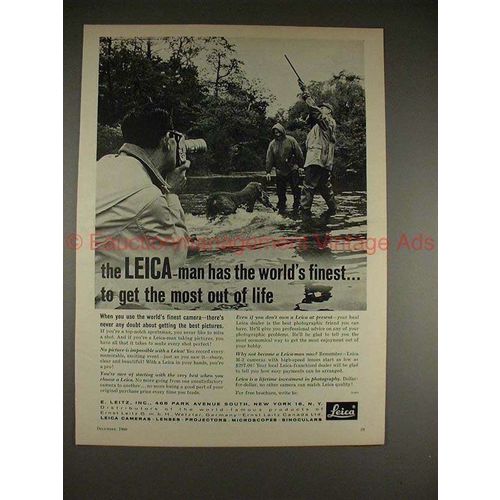 1960 Leica Camera Ad - Get the Most Out of Life, NICE!!