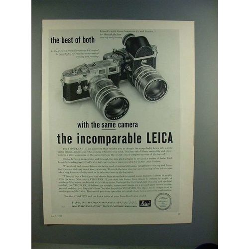 1960 Leica M-3 Camera Ad - Best of Both