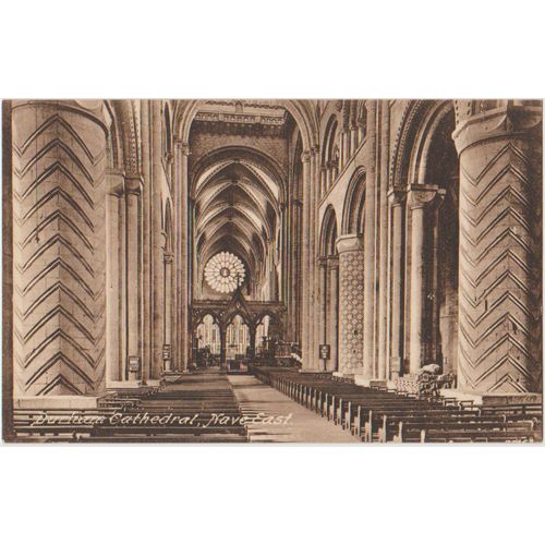 GB circa 1900 Durham Cathedral Nave East by Friths see other listings