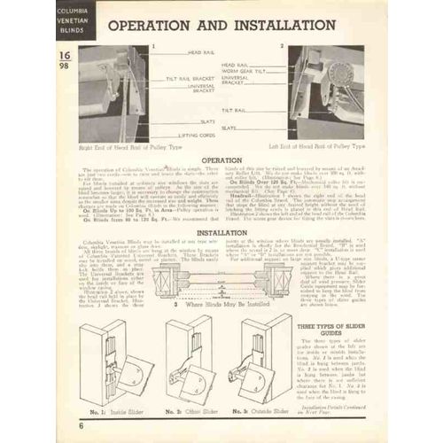 columbia mills inc 1938 venetian blinds window shades vintage catalog